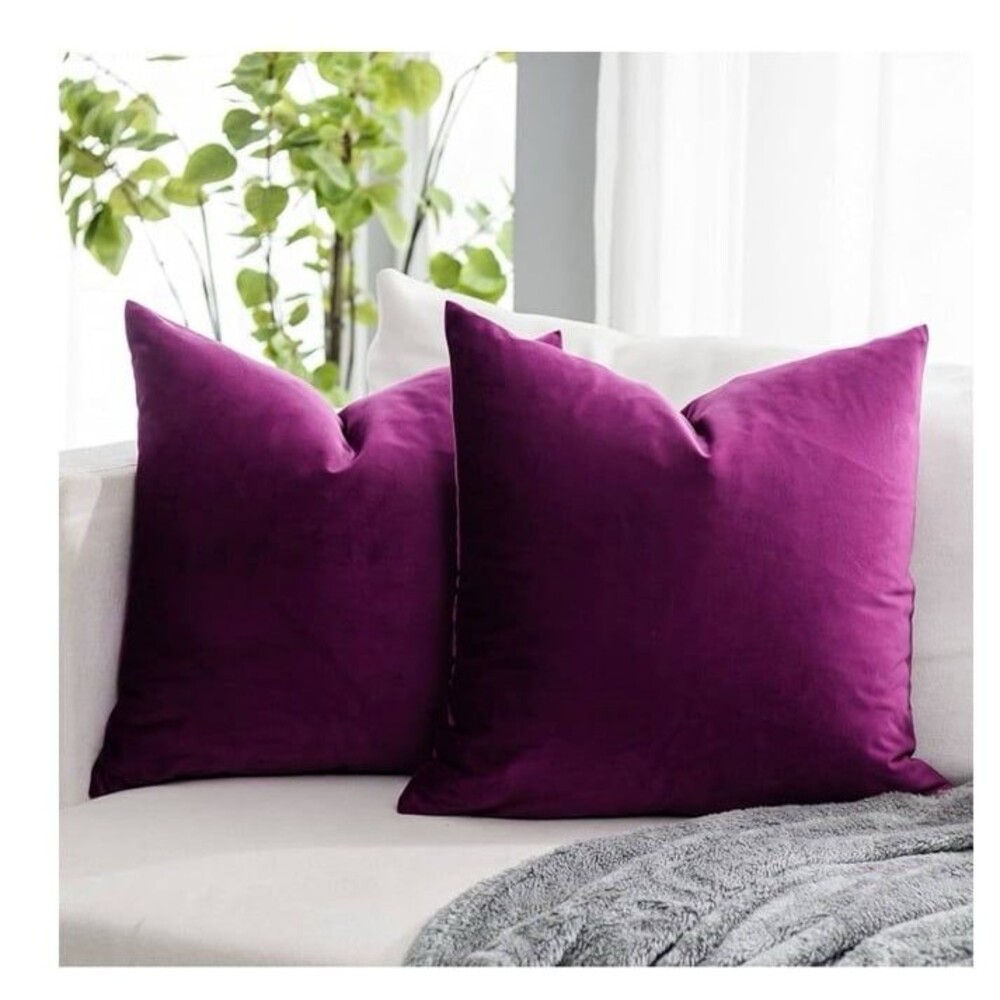 27”x27” 2 Pk Velvet Pillow Covers